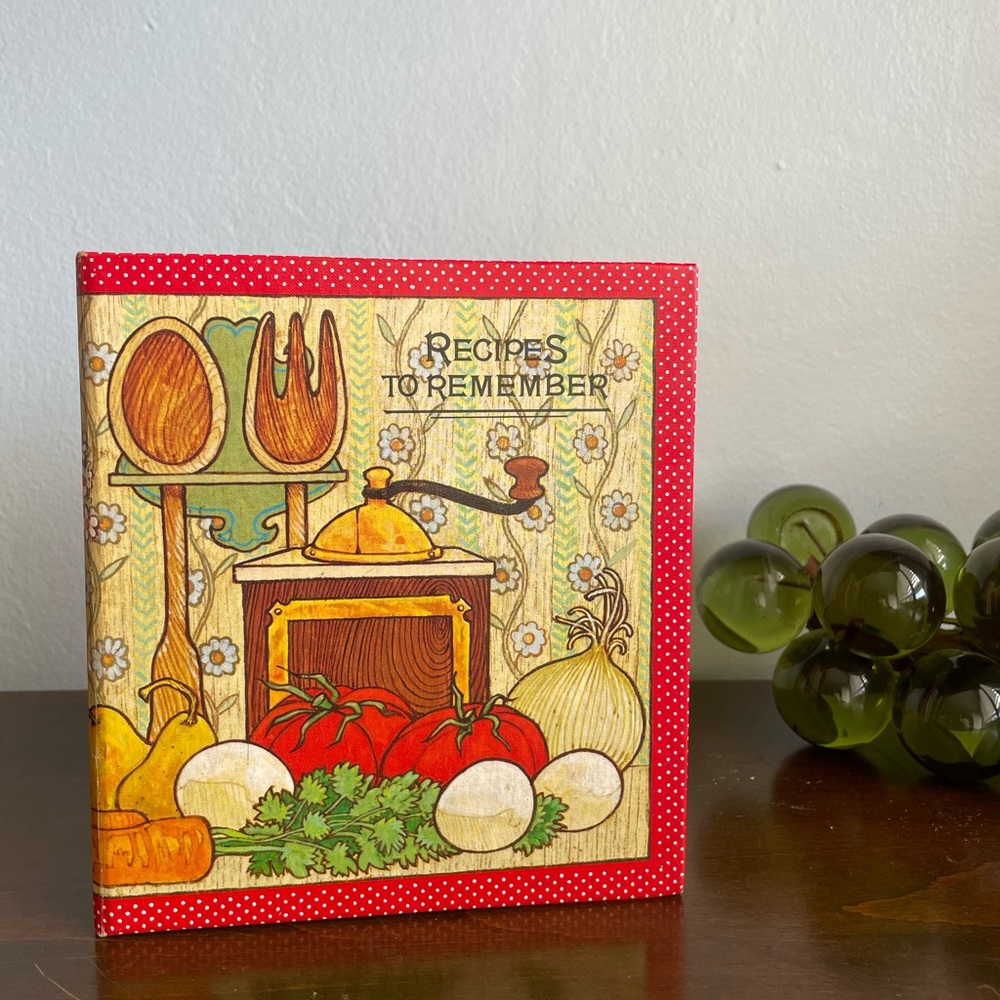 Vintage MCM Hallmark Recipe Book